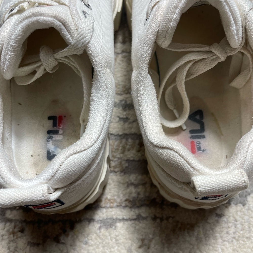 Fila Sandblast White Platform Sneakers Size 7.5 - Picture 13 of 16